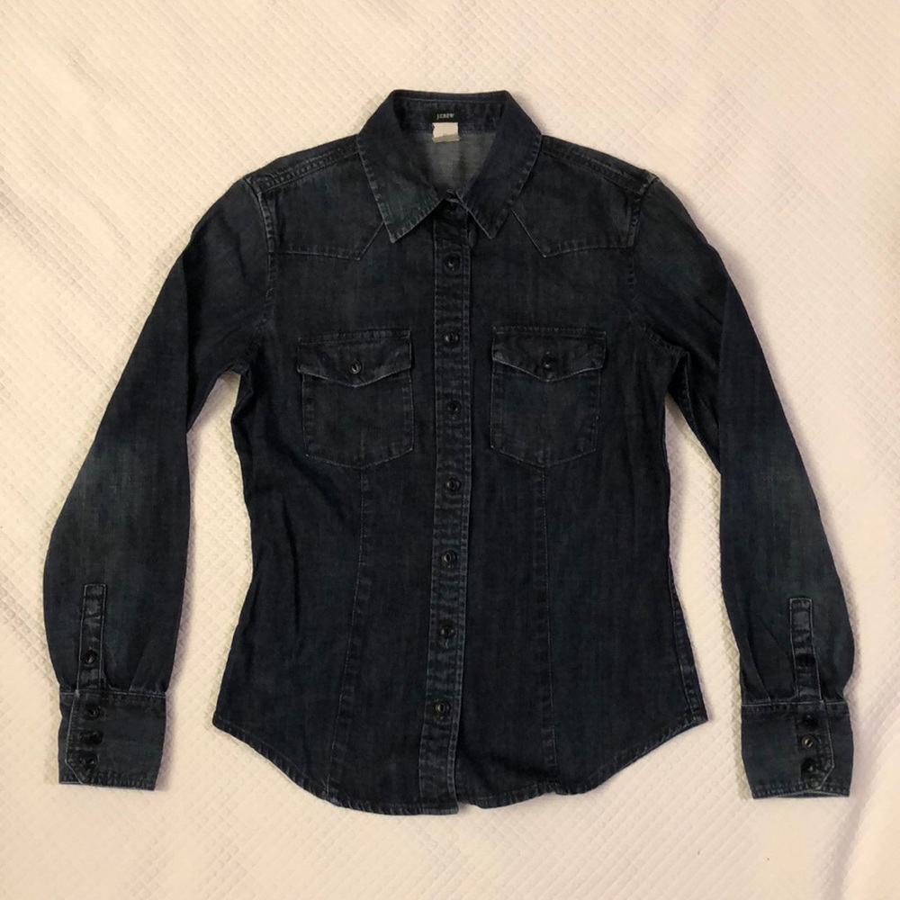 J. Crew Jean Button-down Shirt